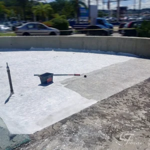 Processo de laminação em fibra de vidro estrutural do chafariz